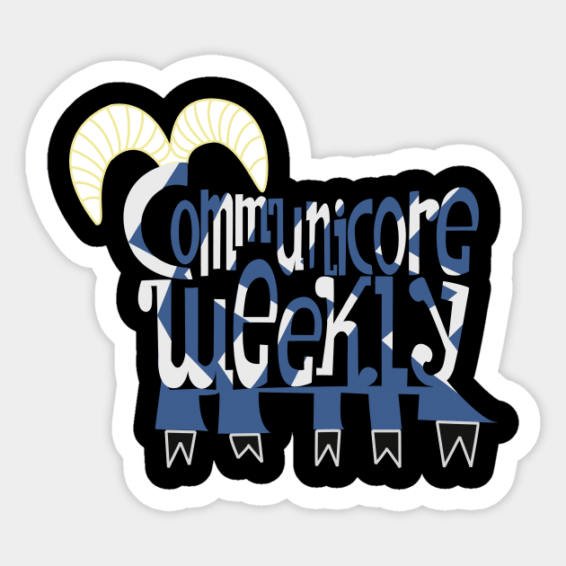 Communicore Weekly Five Legged Goat Logo Sticker by communicoreweekly